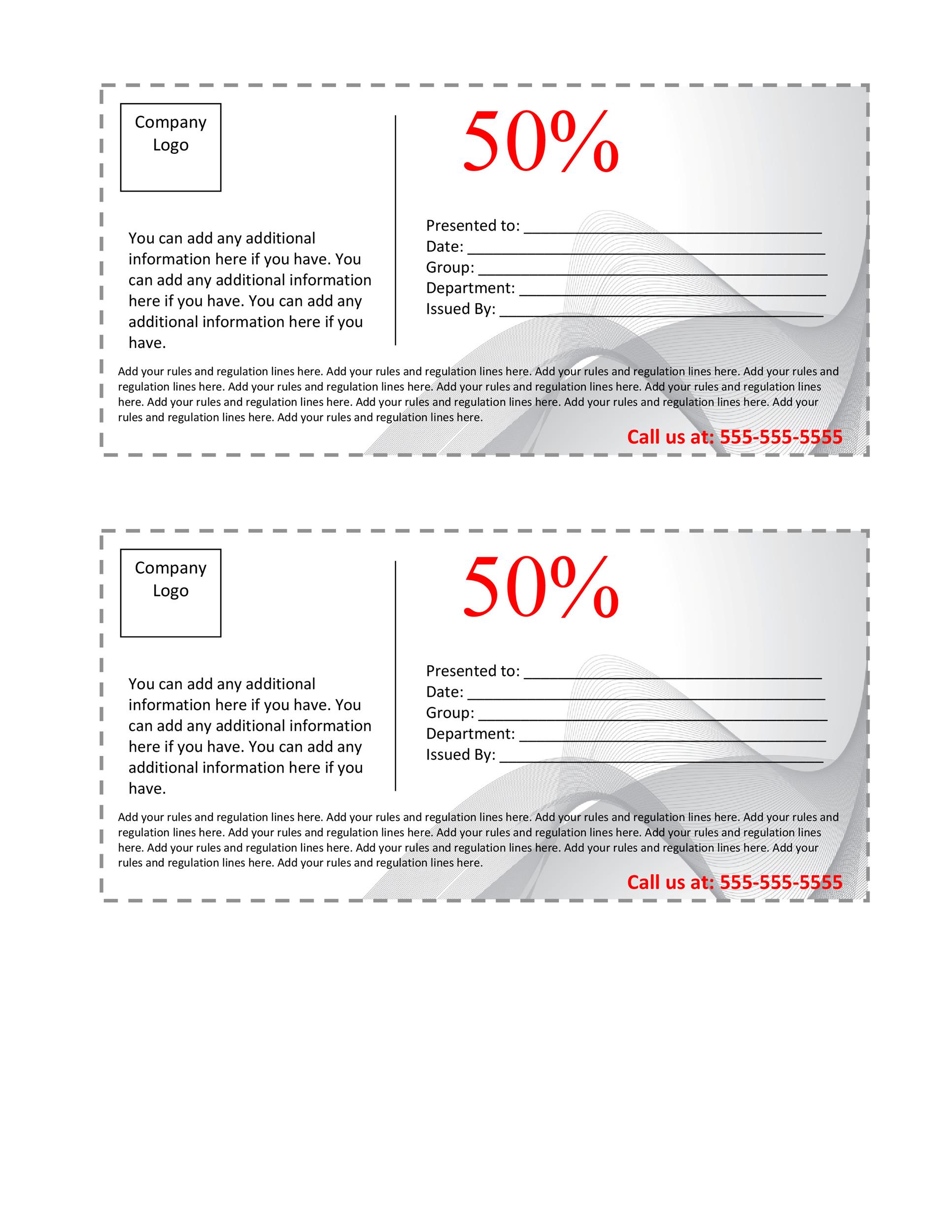 80 Coupon Templates Printable Free Ideas 26