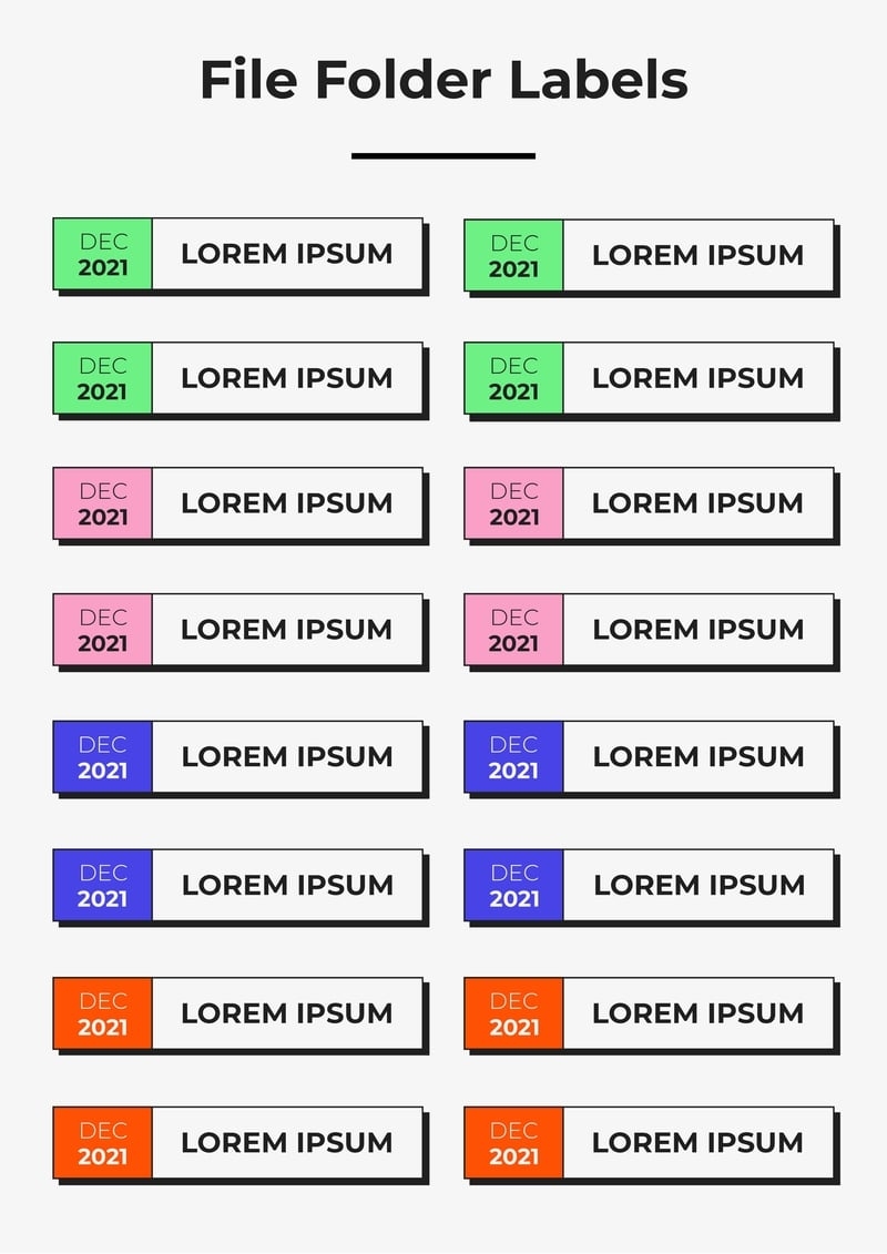 80 File Label Templates 41