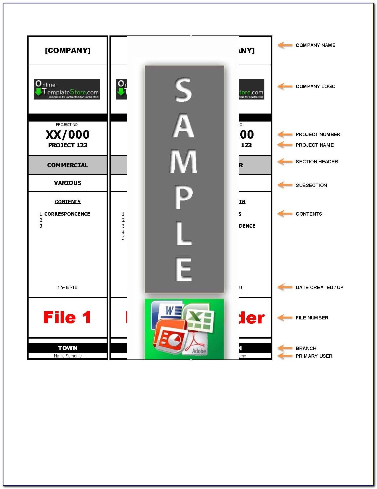 80 File Label Templates 48