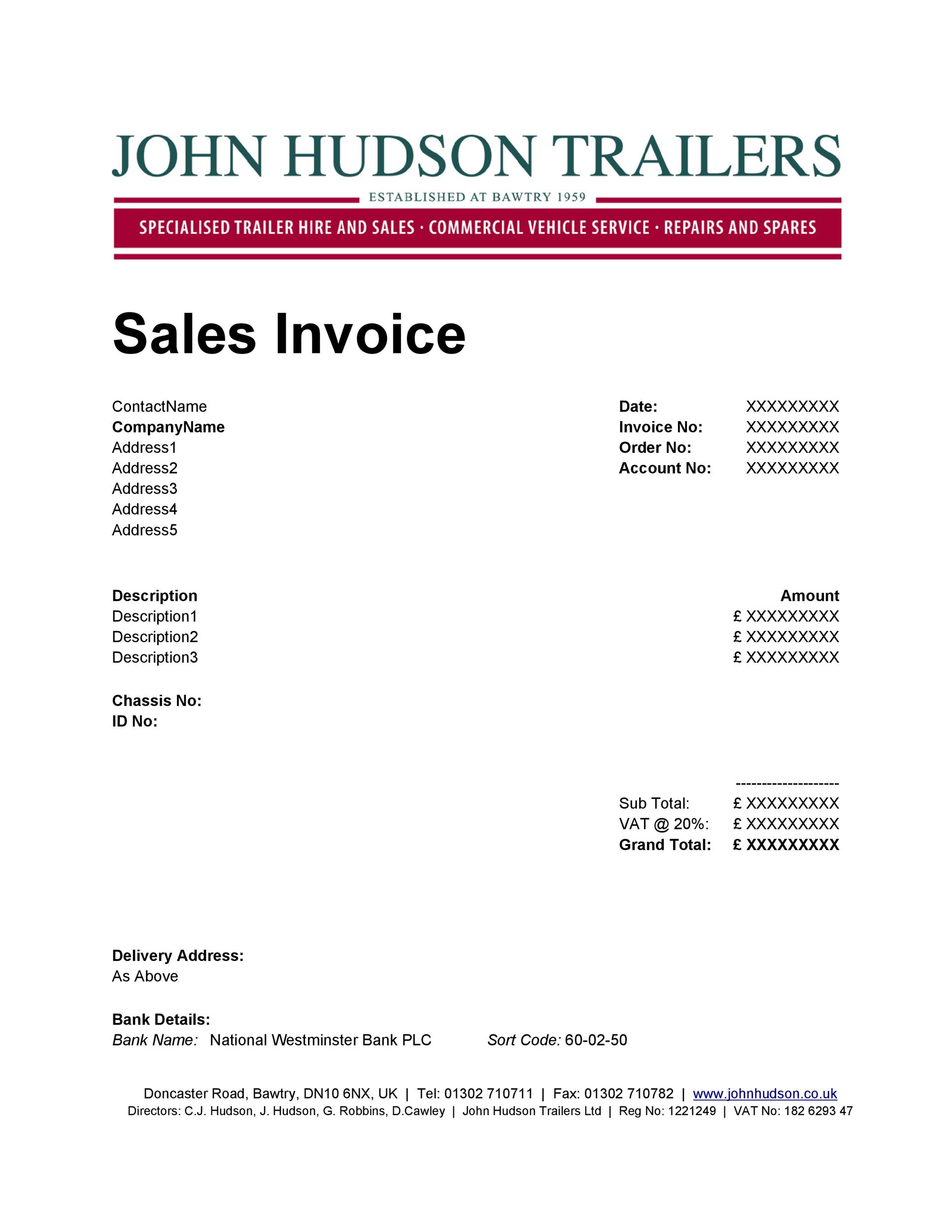 80 Free Invoice Download Templates Ideas 11