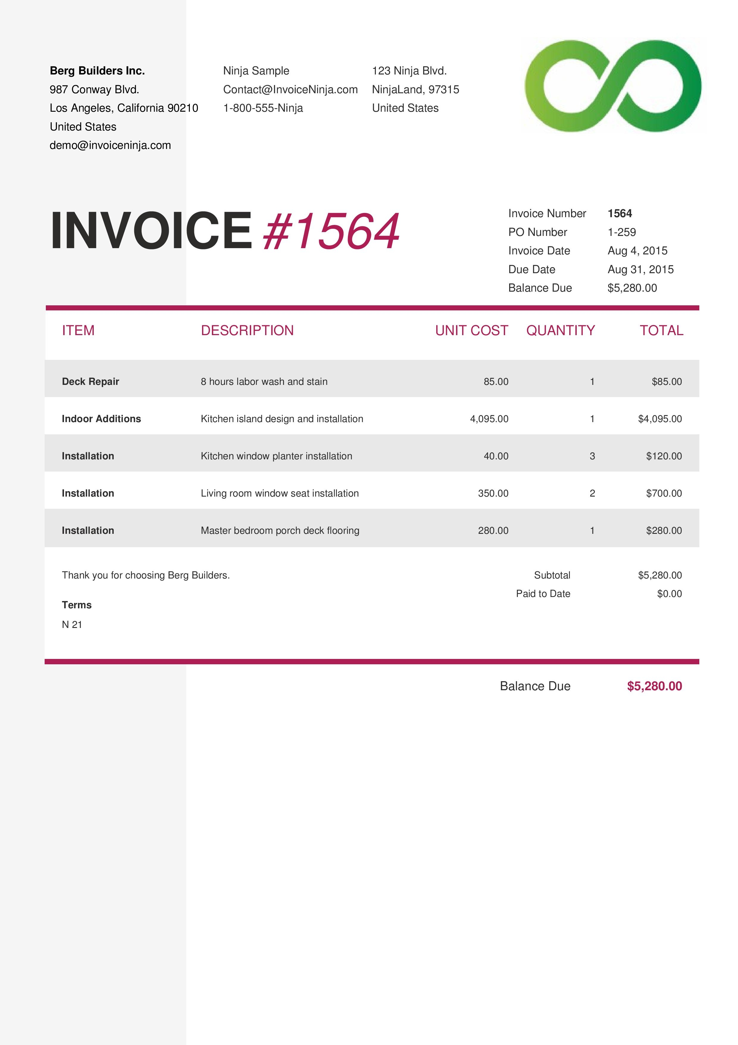 80 Free Invoice Download Templates Ideas 16