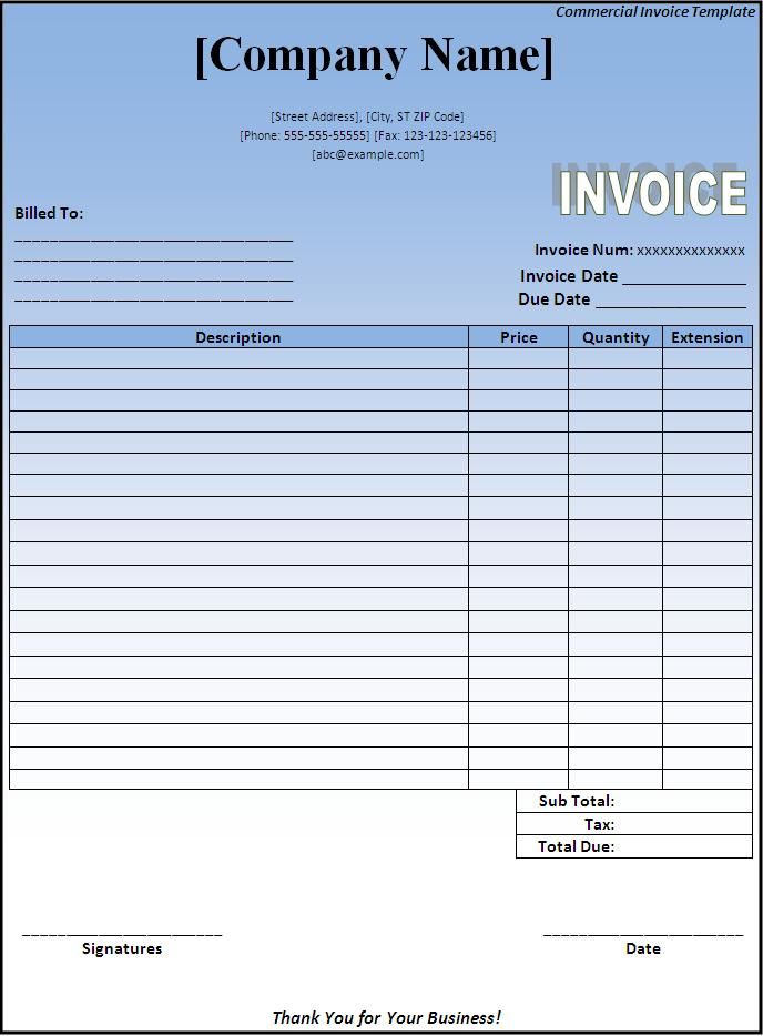 80 Free Invoice Download Templates Ideas 19