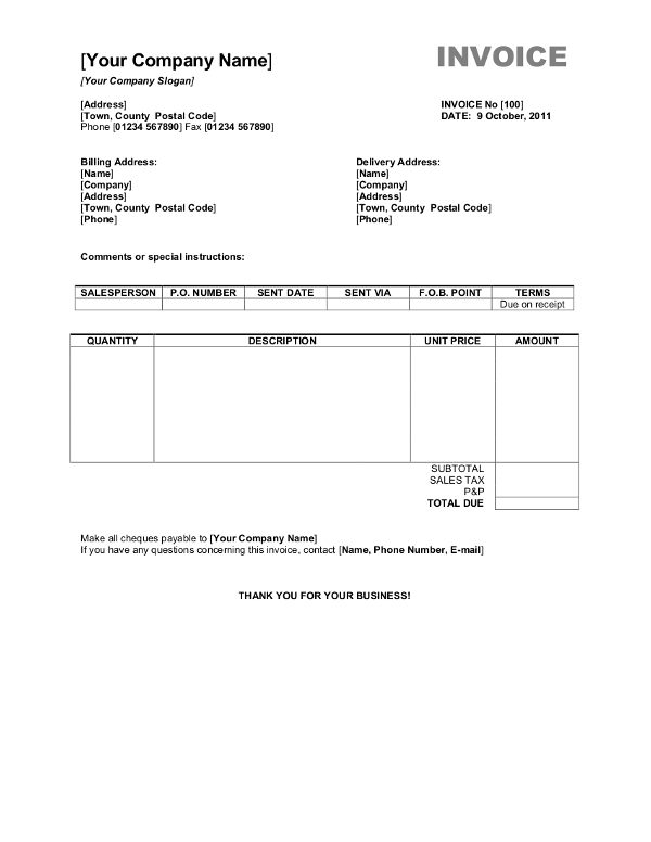 80 Free Invoice Download Templates Ideas 21