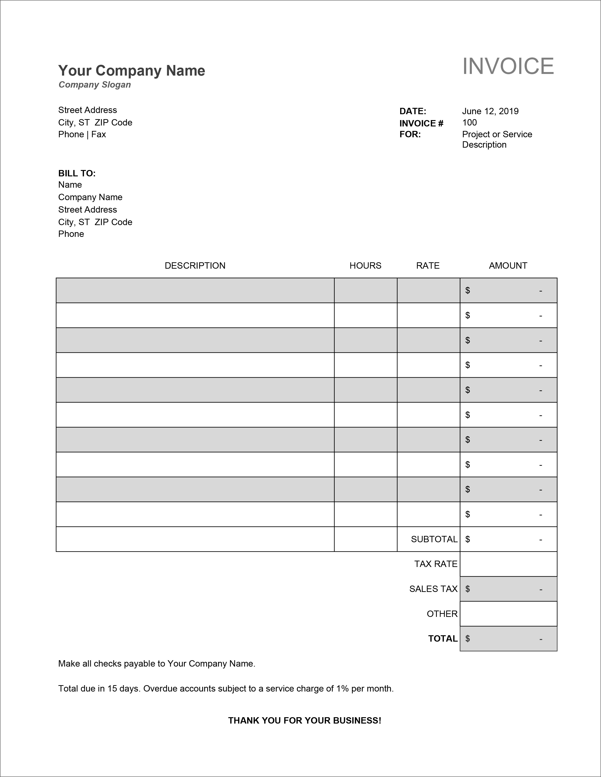 80 Free Invoice Download Templates Ideas 23