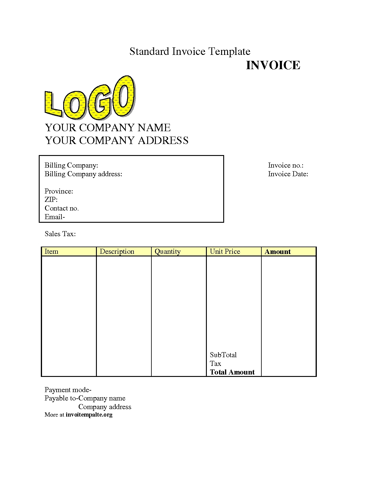 80 Free Invoice Download Templates Ideas 26