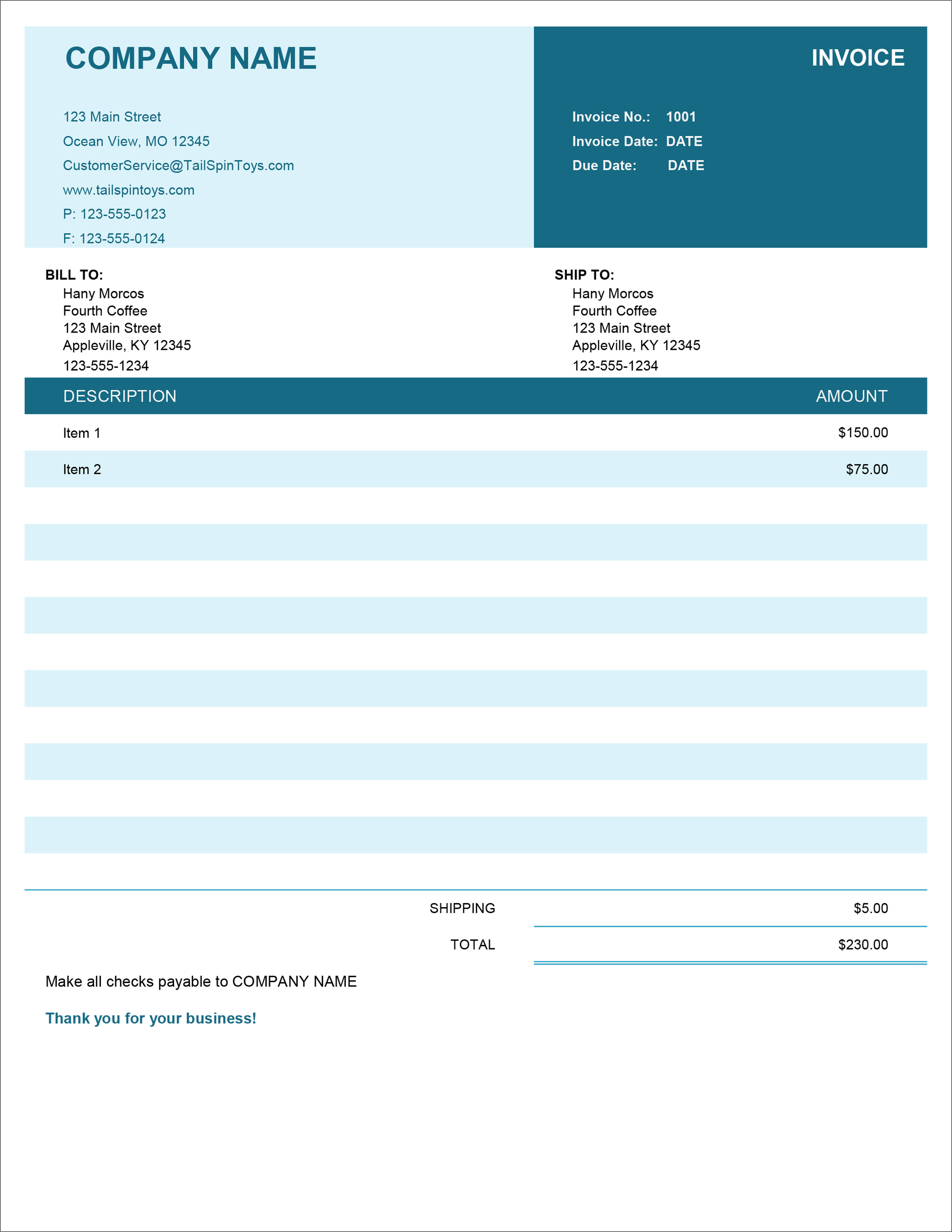 80 Free Invoice Download Templates Ideas 40