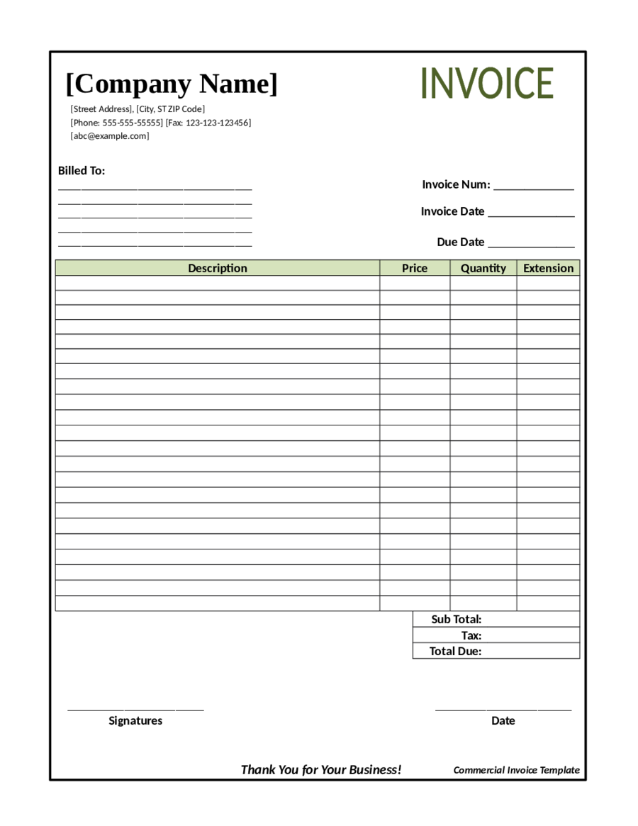 80 Free Invoice Download Templates Ideas 41