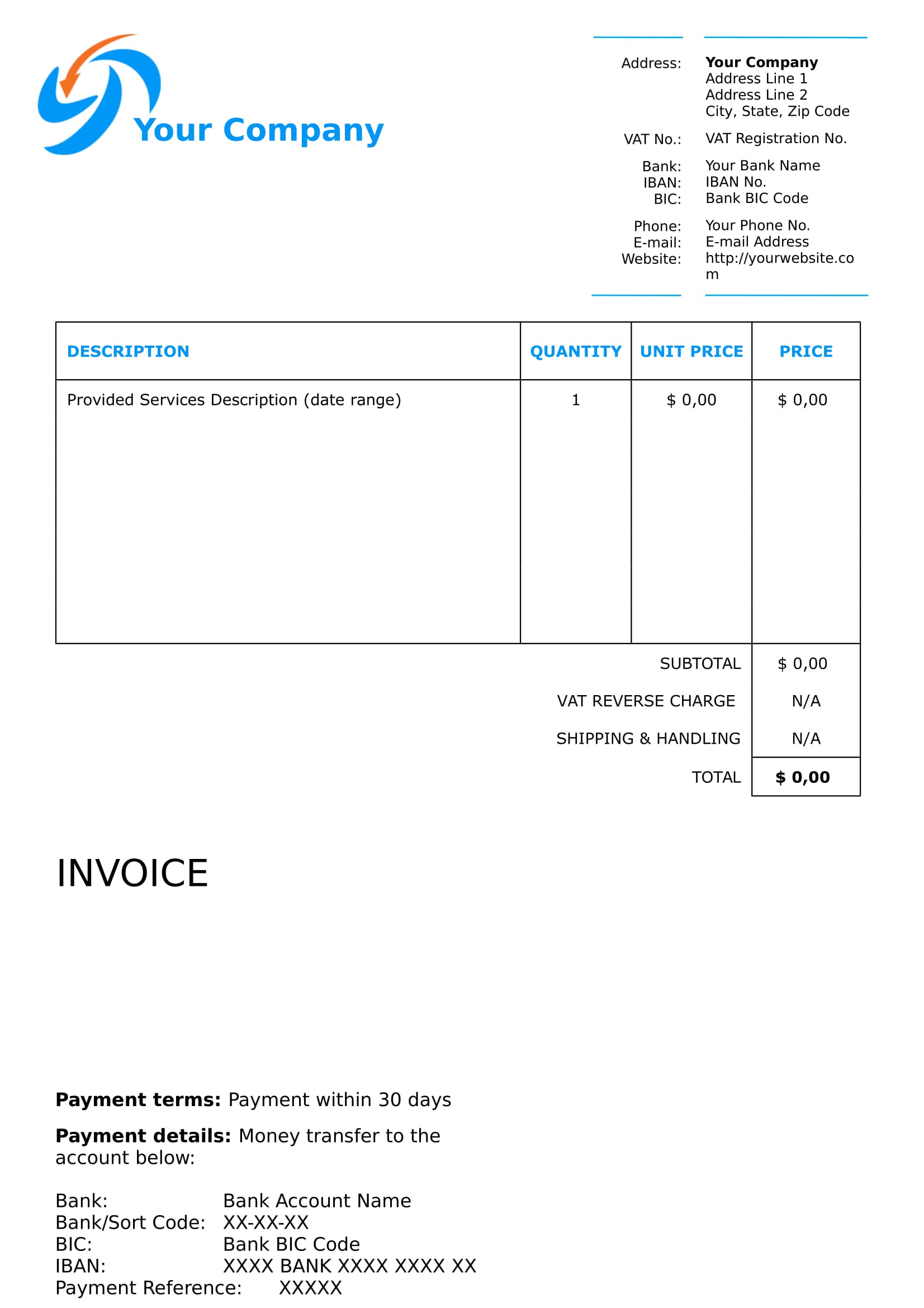 80 Free Invoice Download Templates Ideas 56