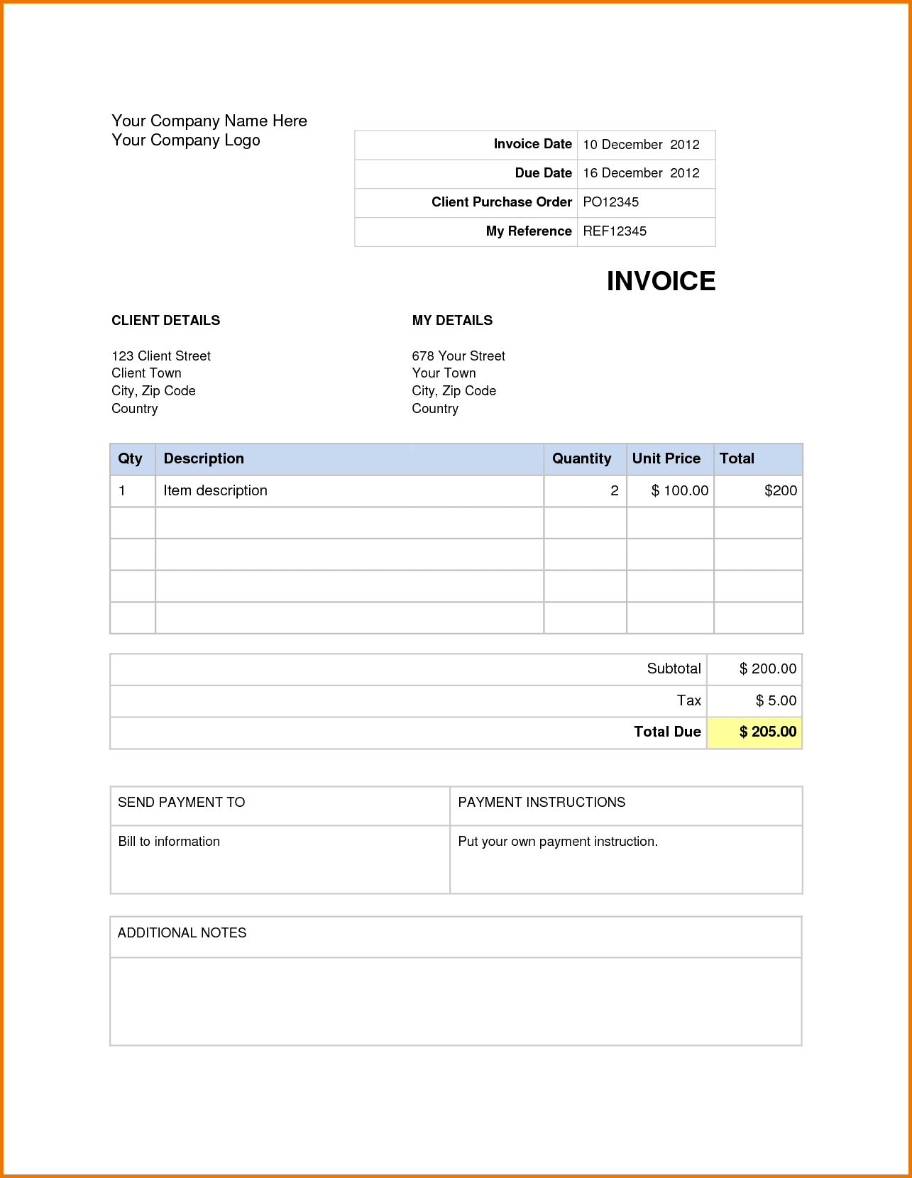 80 Free Invoice Download Templates Ideas 57