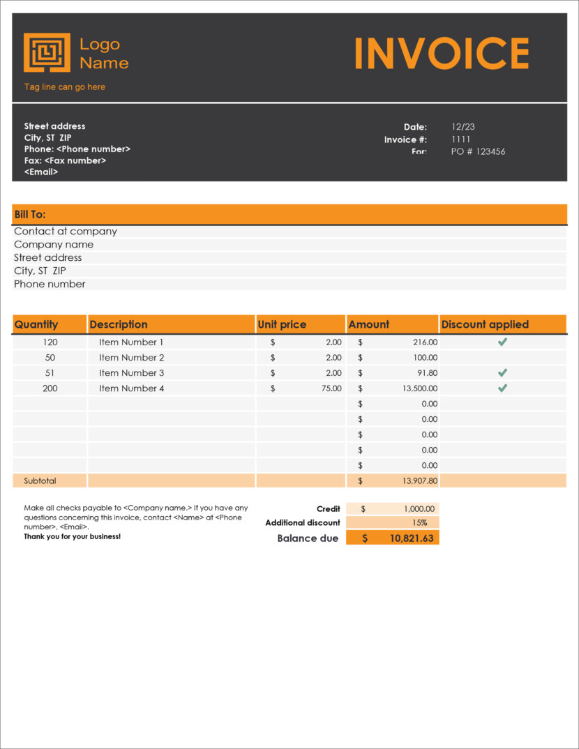 80 Free Invoice Download Templates Ideas 79