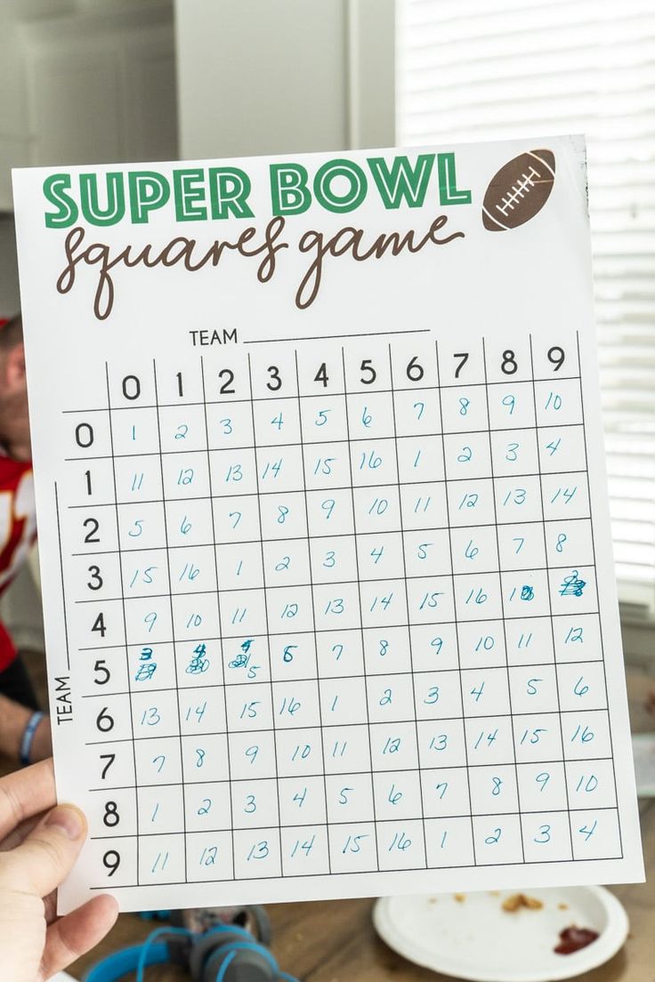 80 Super Bowl Squares Templates Free Ideas 53