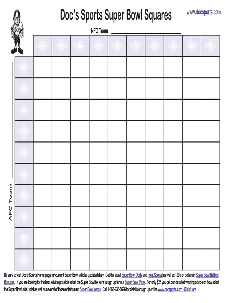 80 Super Bowl Squares Templates Free Ideas 54