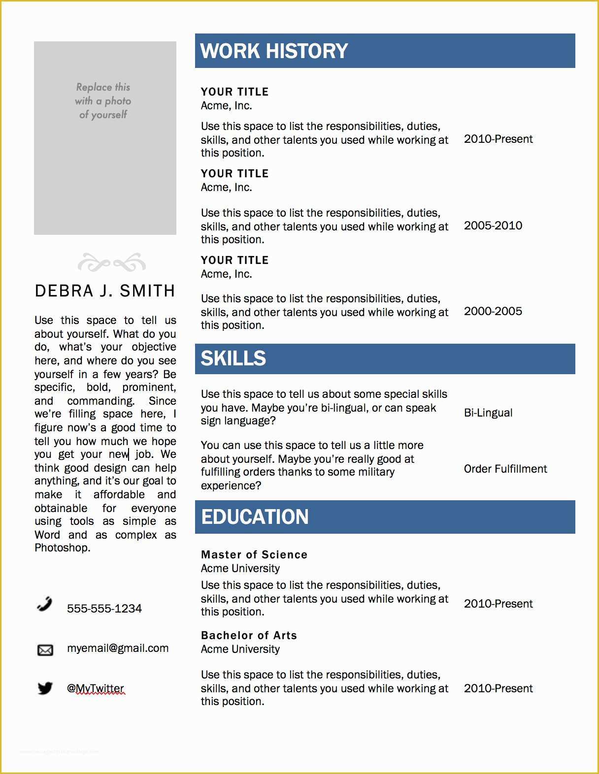 85 Microsoft Office Resume Templates 73