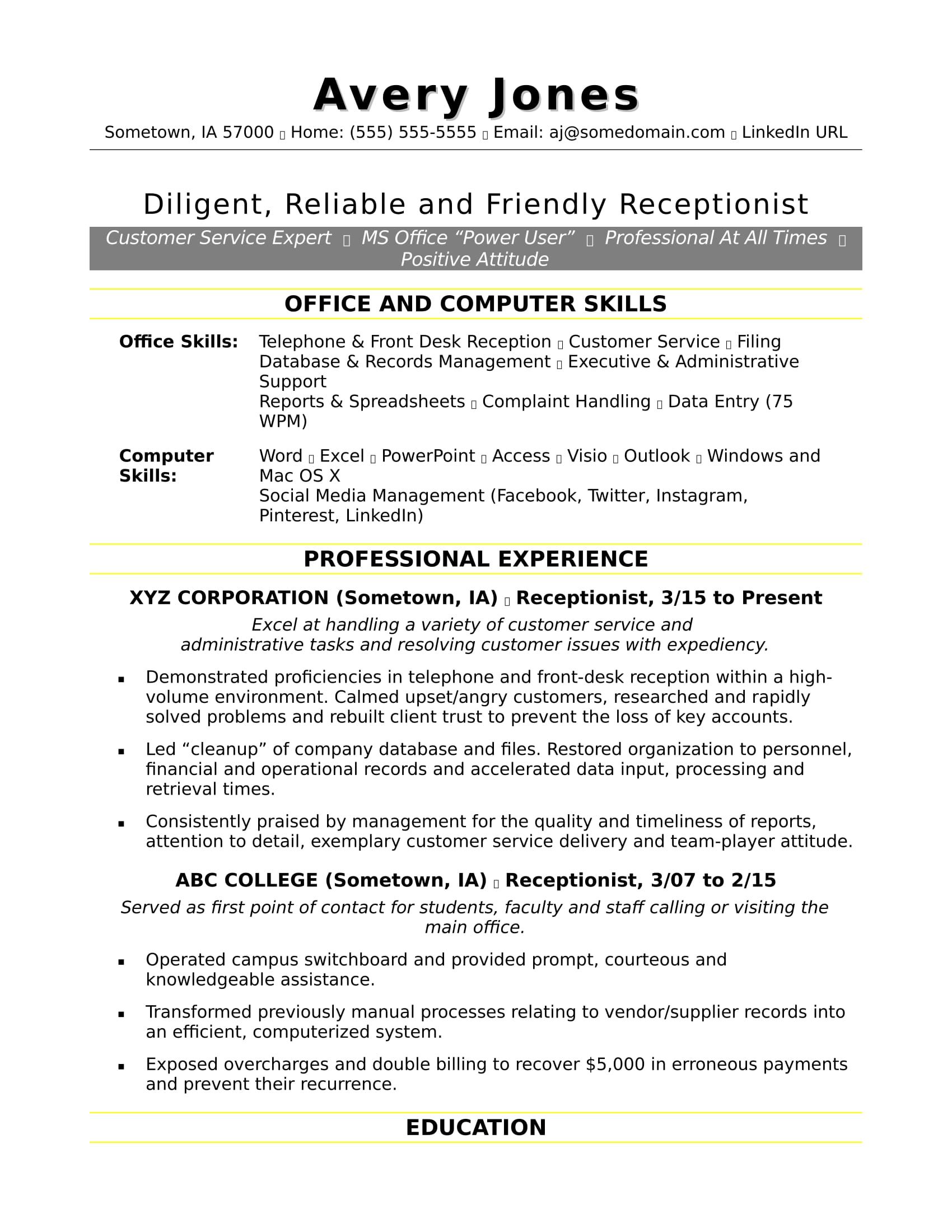 85 Microsoft Office Resume Templates 80