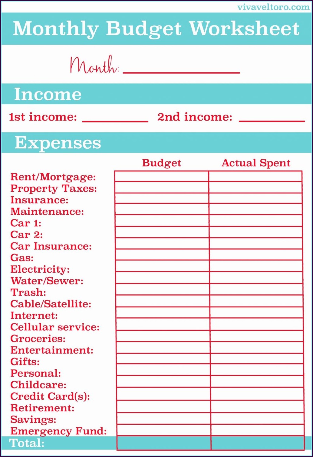 Get 85 Family Budget Templates Ideas 45