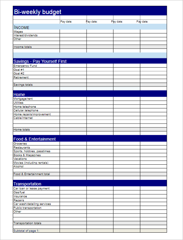 Get 85 Family Budget Templates Ideas 47