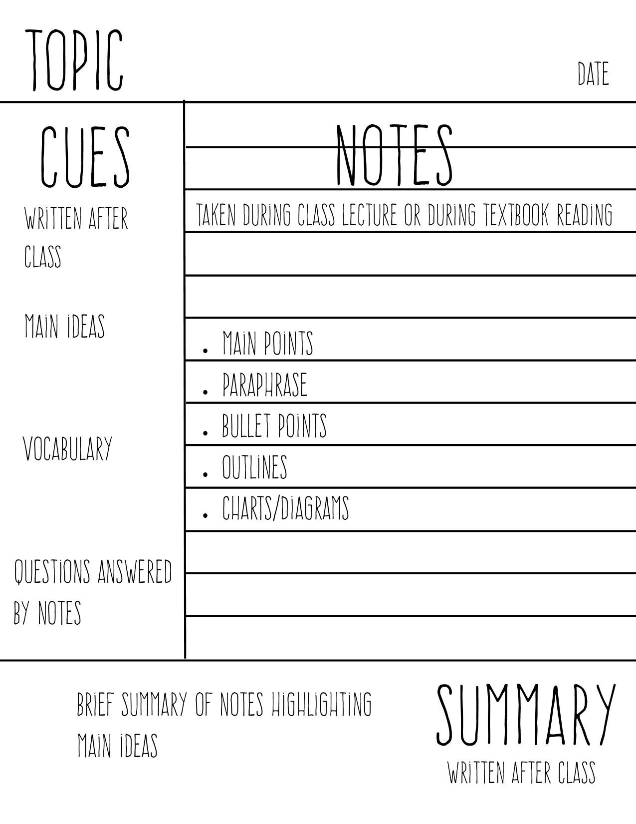 Get 85 Study Notes Templates Ideas 28