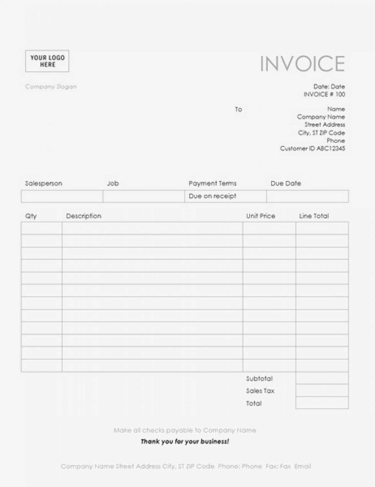 Get 85 Word Templates Invoice Free Ideas 32