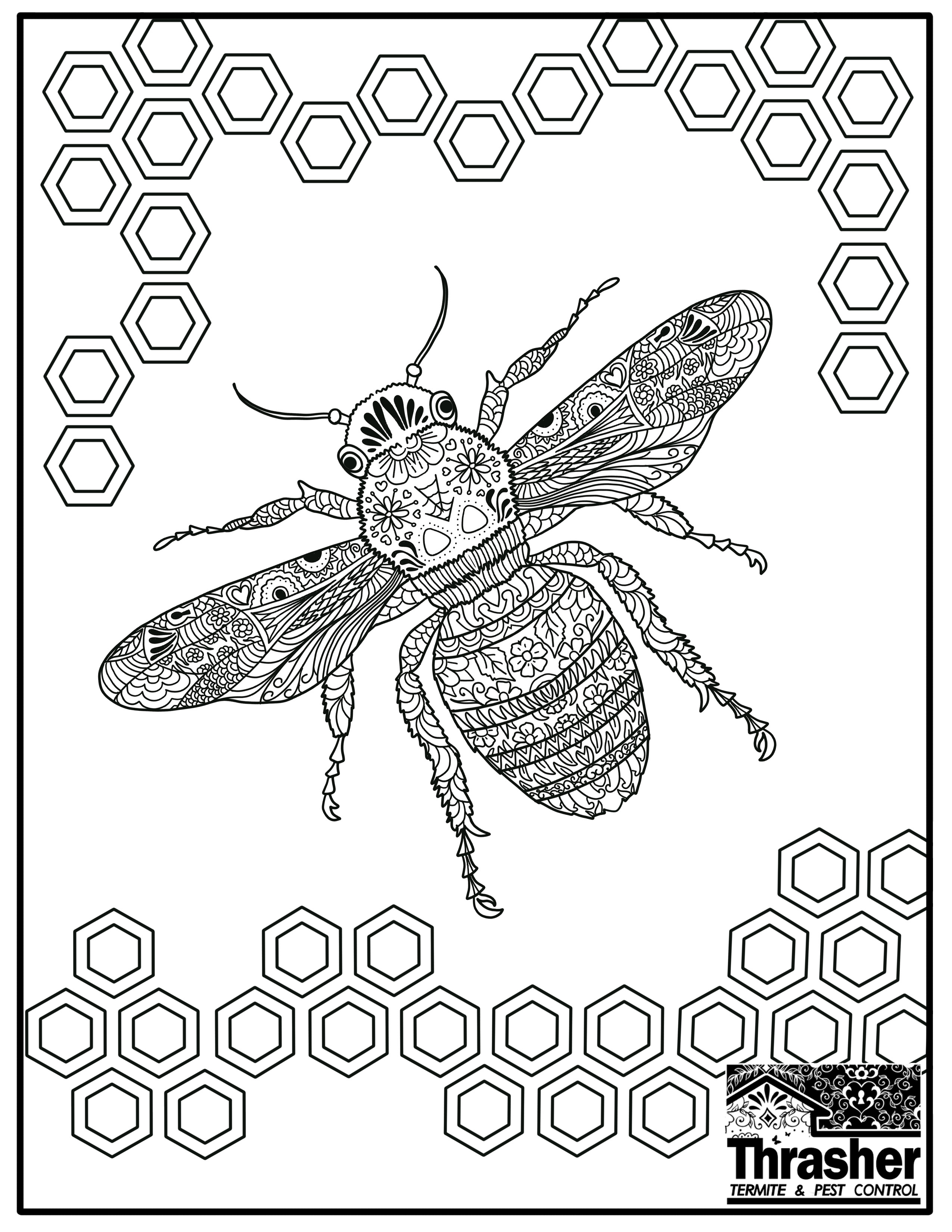 Best 40 Coloring Pages Bee Picnic Ideas 32