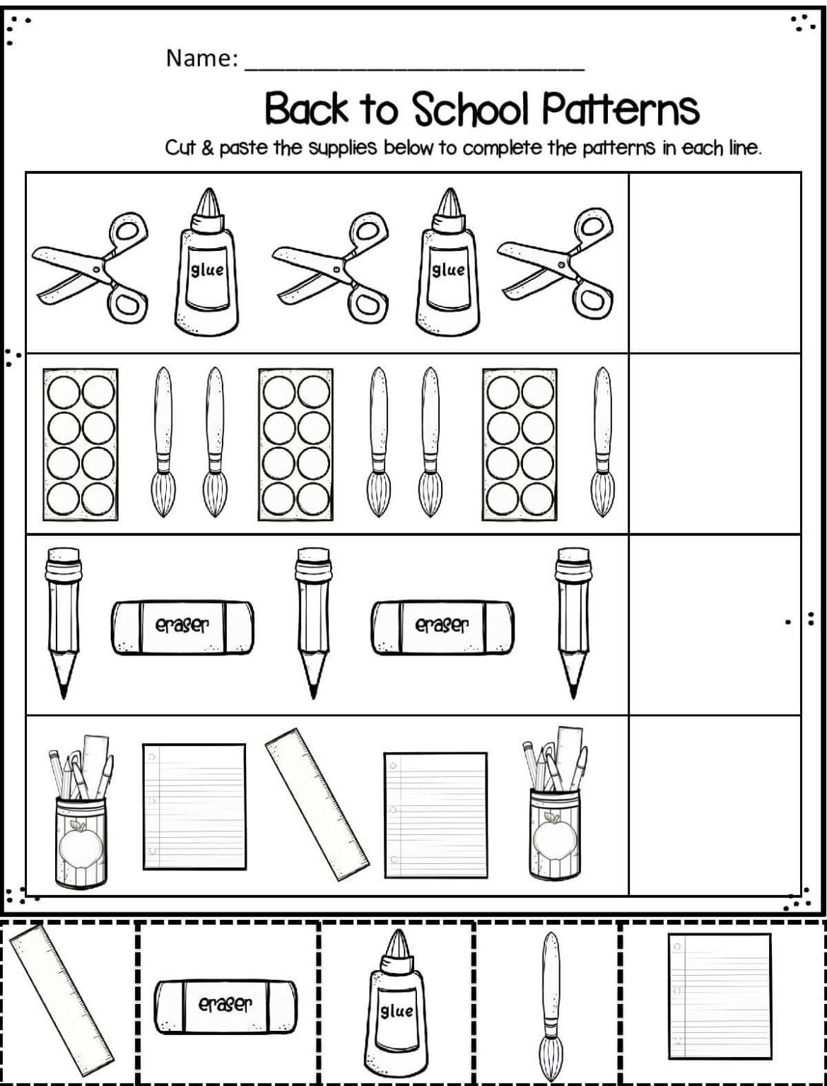 Best 40 Back To School Worksheets For Preschool Free Ideas 21