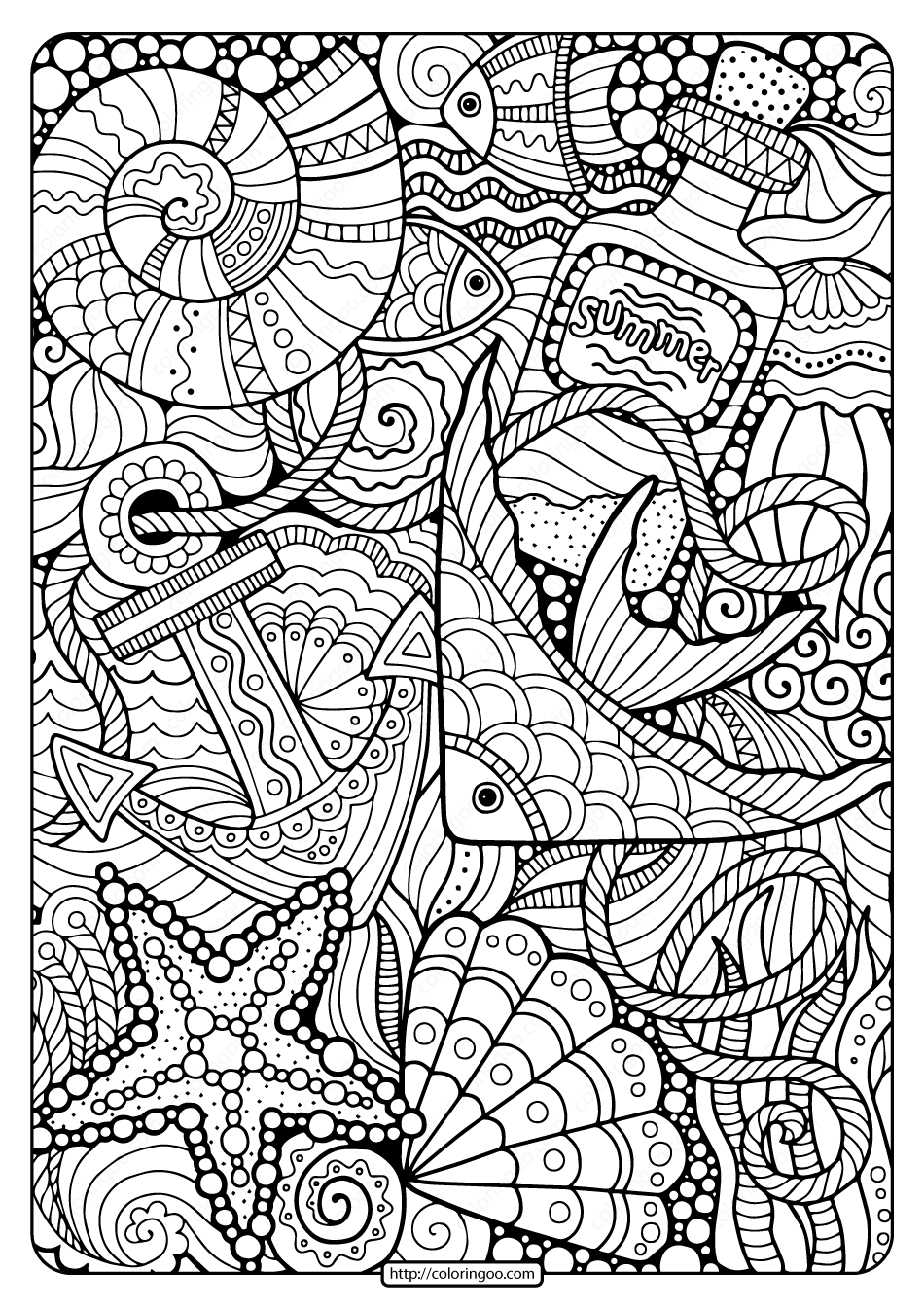 Best 40 Detailed Summer Coloring Pages Ideas 28