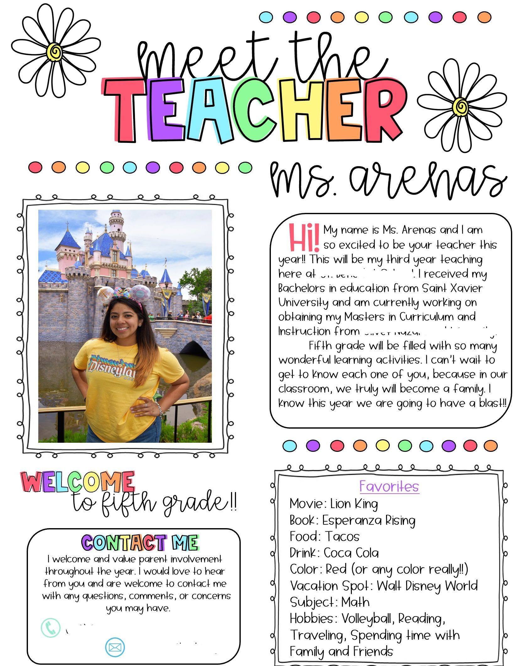 Best 50 Meet The Teacher Template Pdf Ideas 2