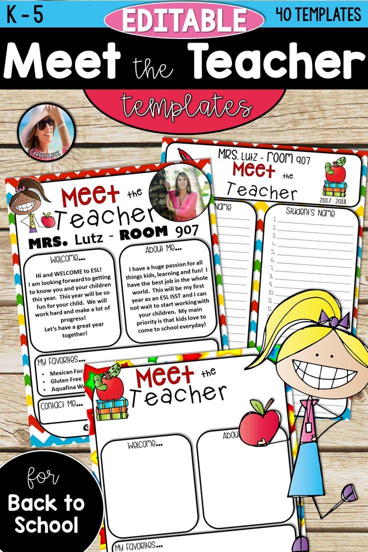 Best 50 Meet The Teacher Template Pdf Ideas 6