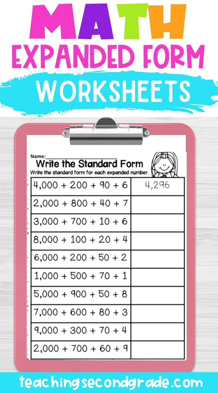 20 2Nd Grade Math Worksheets Expanded Form