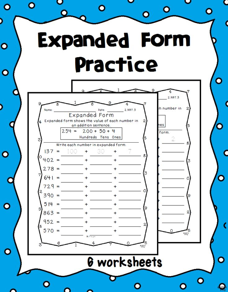 20 2Nd Grade Math Worksheets Expanded Form