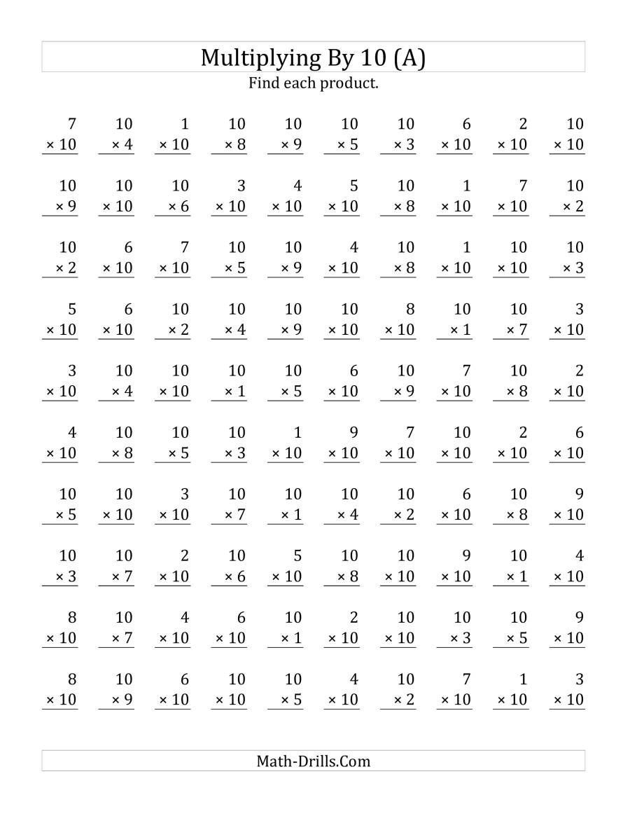 20 Kids Math Worksheets Multiplication