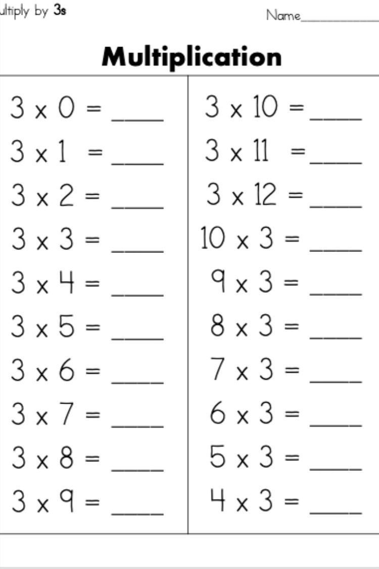 20 Kids Math Worksheets Multiplication