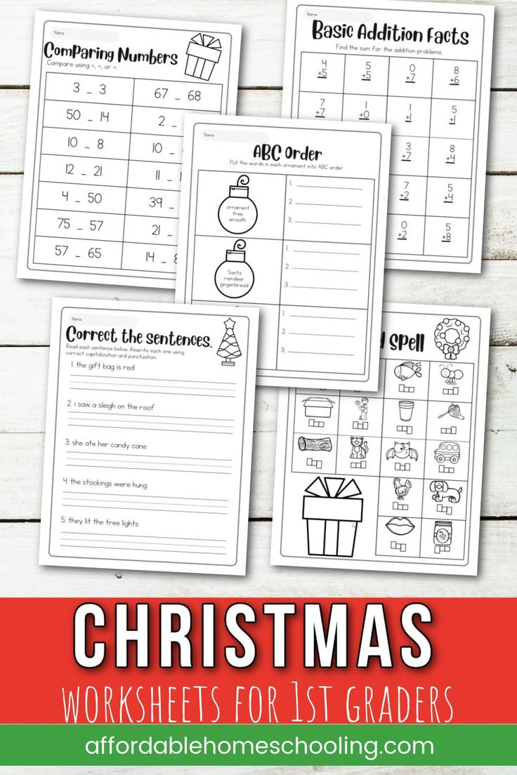 30 1St Grade Christmas Worksheets