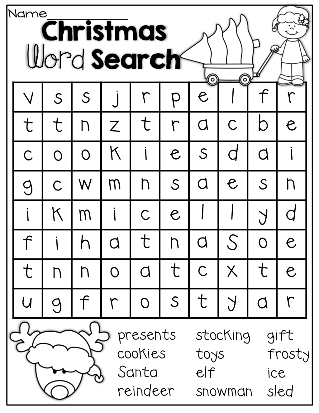 30 1St Grade Christmas Worksheets