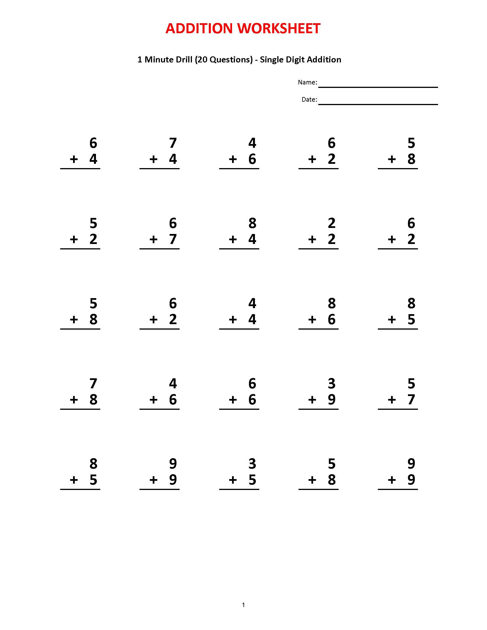 30 Addition Worksheets For Grade 3