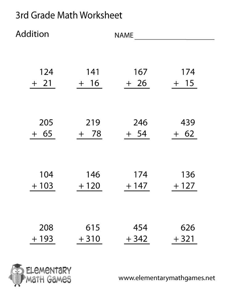 30 Addition Worksheets For Grade 3