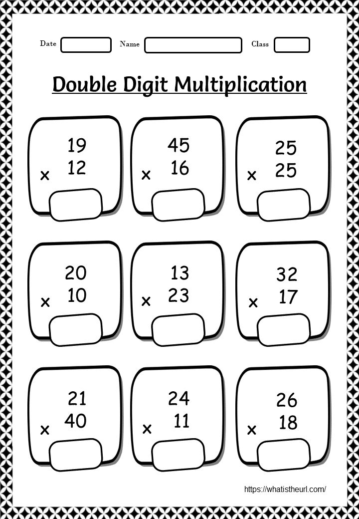 30 Easy 2Digit Multiplication Worksheets Grade 1