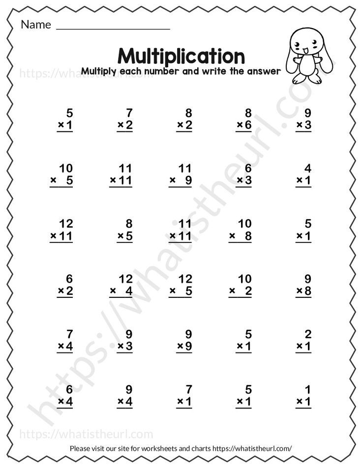 35 Easy 2Digit Multiplication Worksheets Grade 1