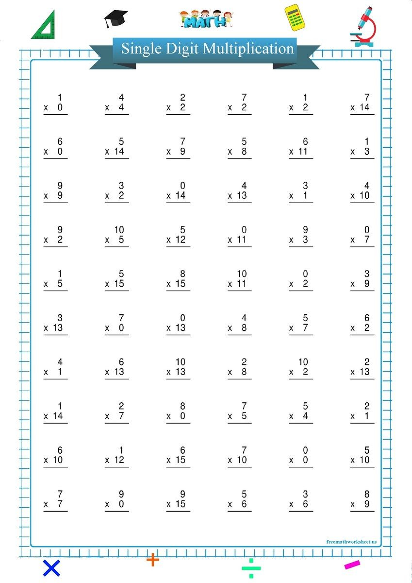 35 Easy 2Digit Multiplication Worksheets Grade 1