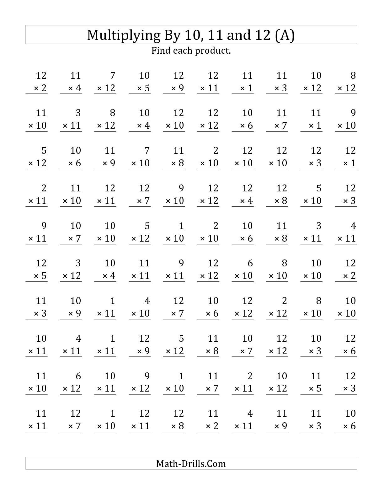 35 Easy 2Digit Multiplication Worksheets Grade 1