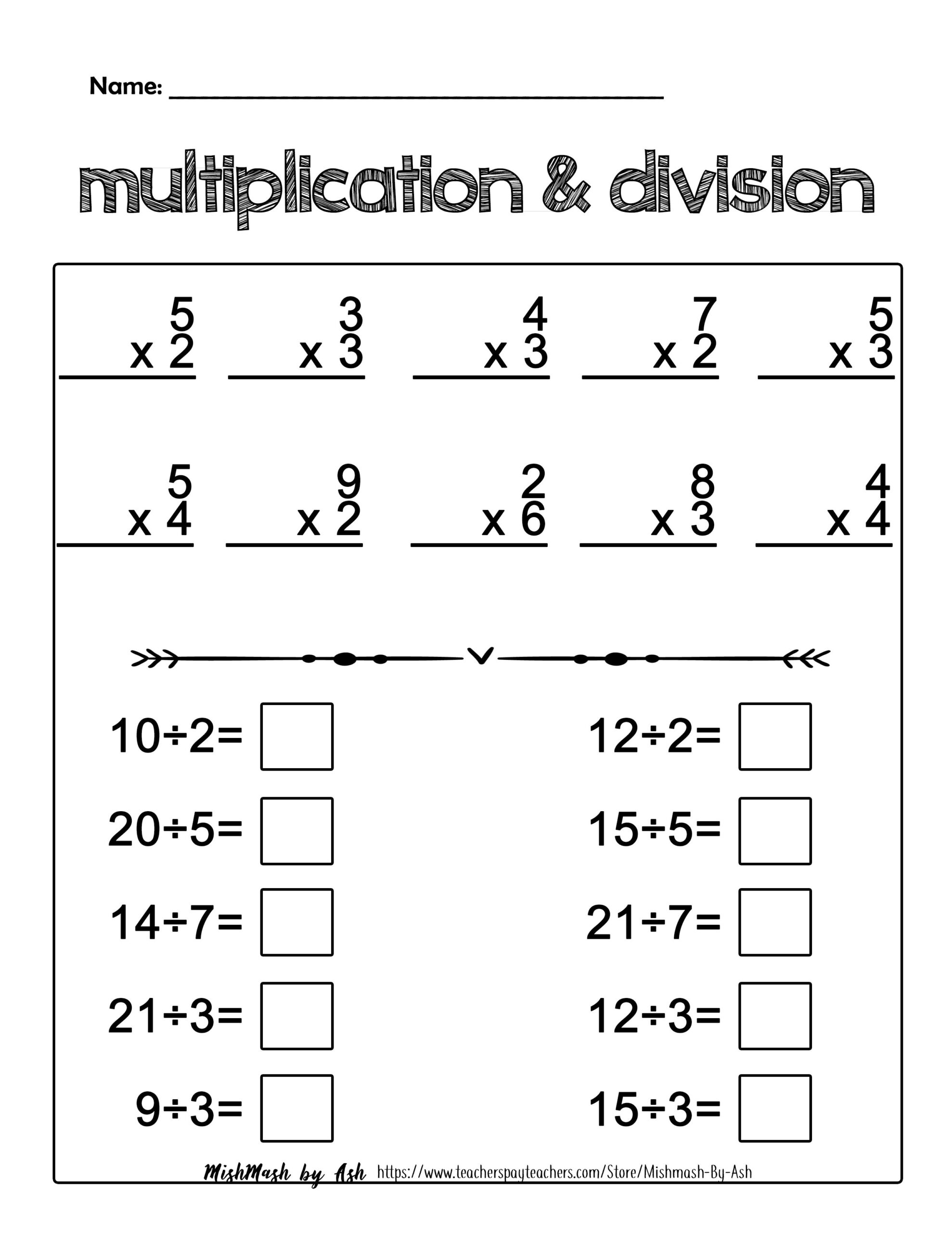 35 Grade 3 Math Worksheets Word Problems Division