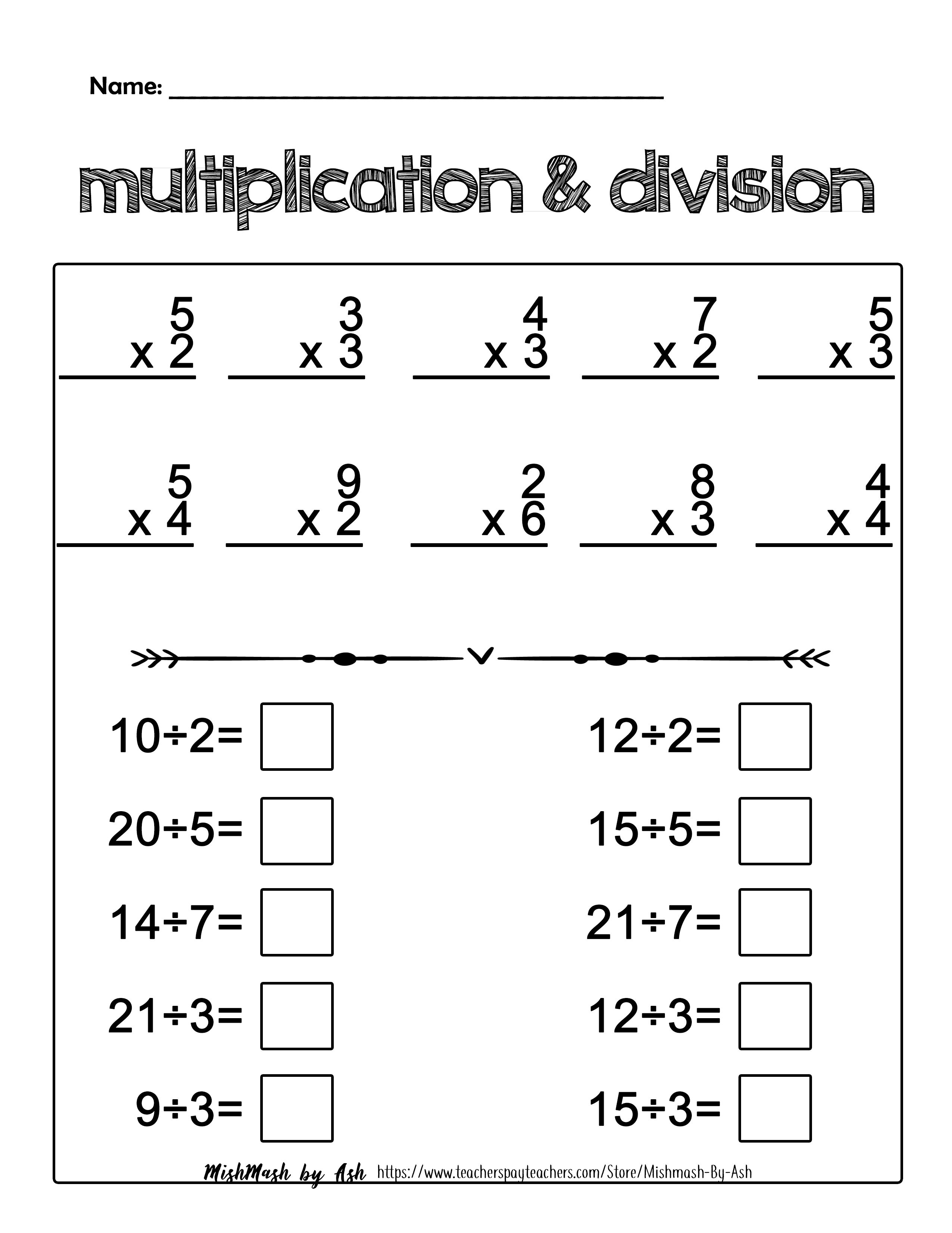 35 Grade 3 Math Worksheets Word Problems Division