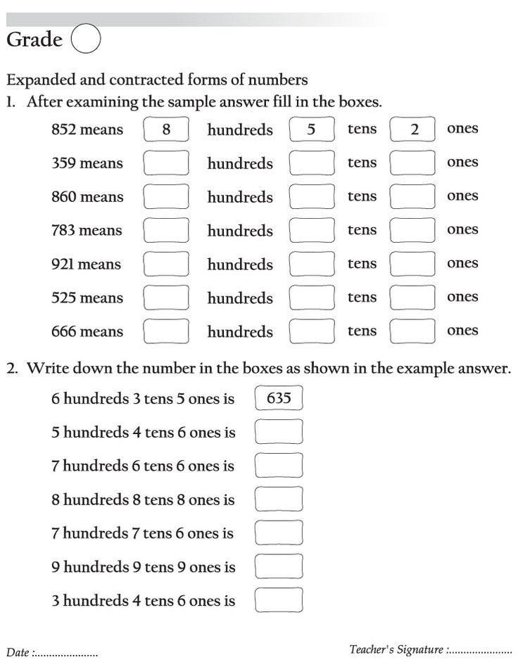 21 2Nd Grade Math Worksheets Expanded Form