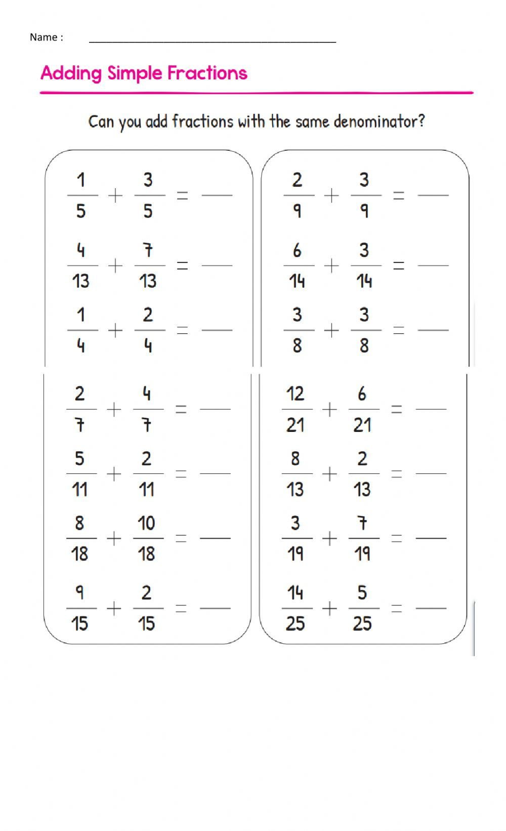 21 Addition Worksheets For Grade 3