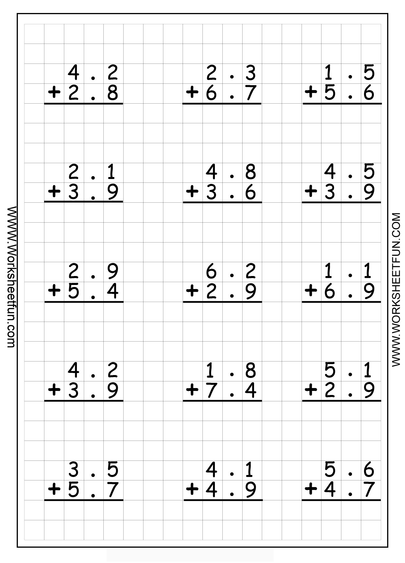 21 Addition Worksheets For Grade 3