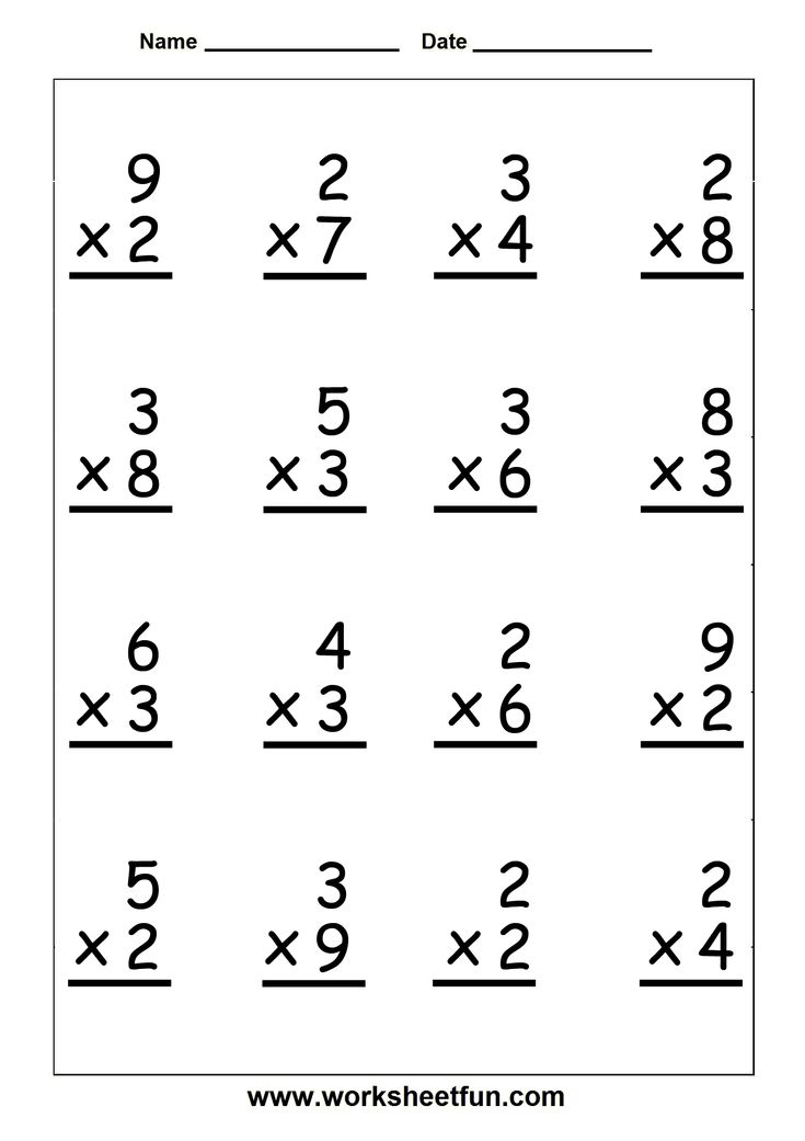 21 Easy 2Digit Multiplication Worksheets Grade 1