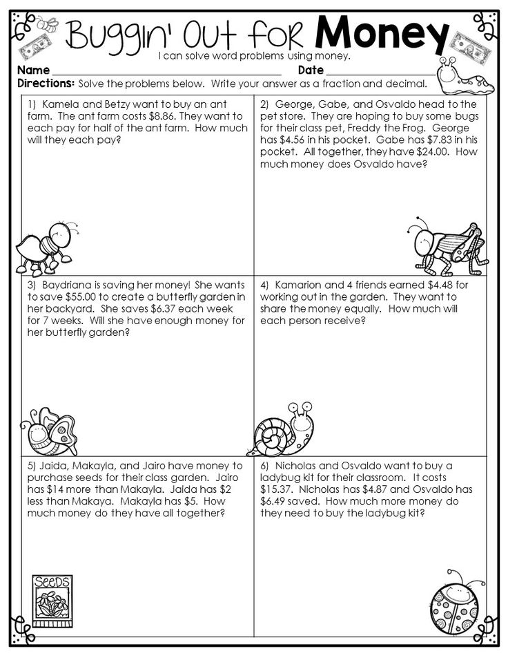 21 Grade 3 Math Worksheets Word Problems Division