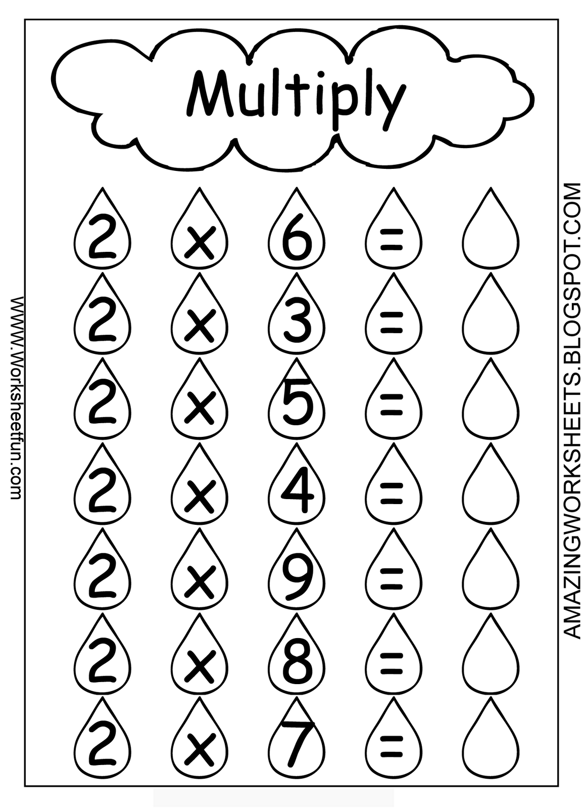 21 Kids Math Worksheets Multiplication