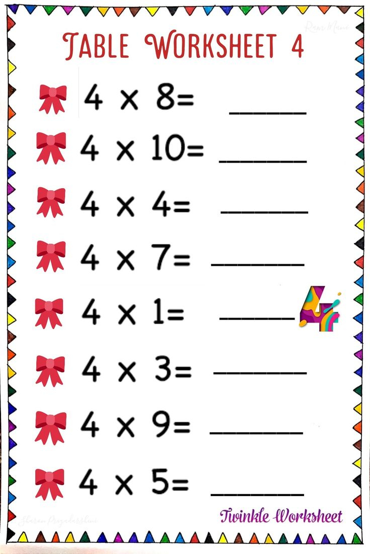 21 Kids Math Worksheets Multiplication